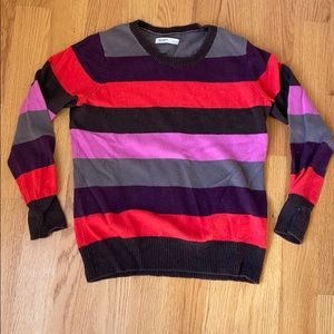 Striped old navy sweater size large